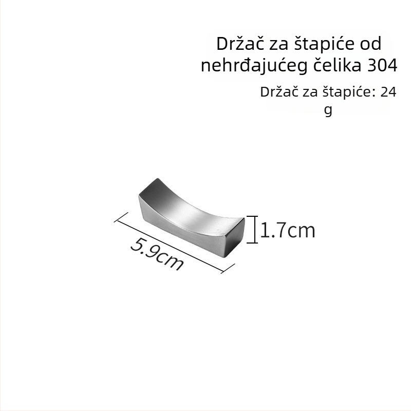 Poslužna žlica od nehrđajućeg čelika, modernog minimalističkog dizajna, ogledno polirana površina, s otisnutim logom