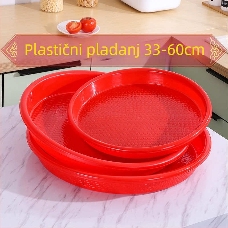 Plastična okrugla posuda za voće, Yajiaxing – jednostavan i svečani stil; materijal: plastika; kategorija: posuda za voće