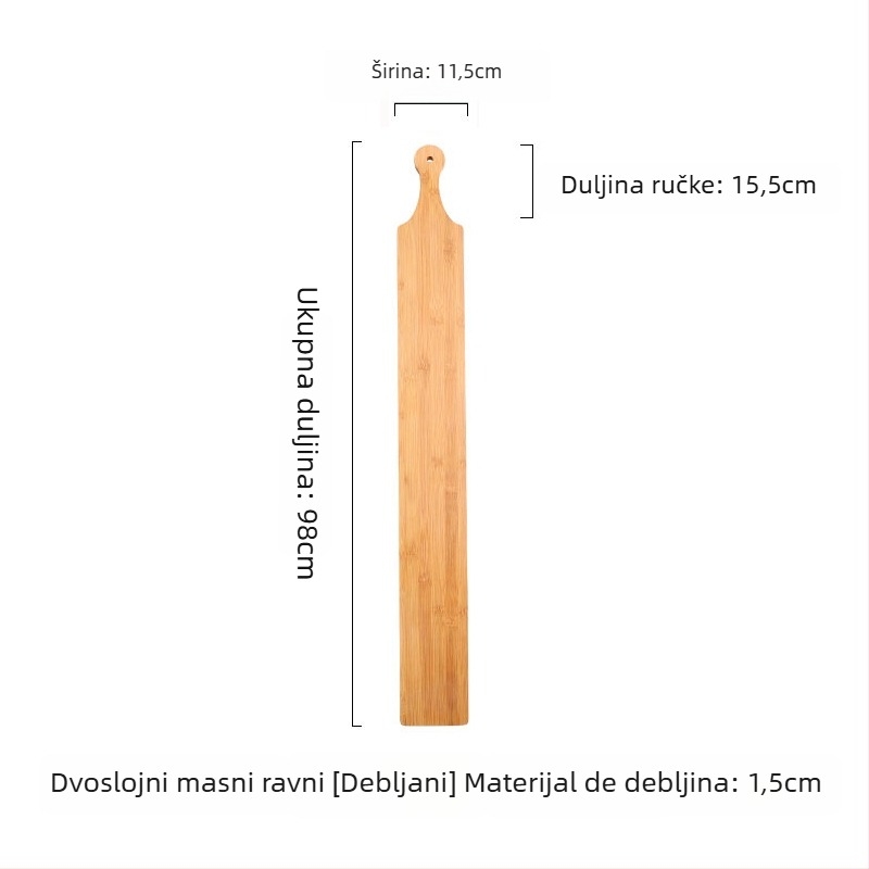 Drvena pravokutna posuda za posluživanje govedine i janjetine, plitka ploča s uljanim završetkom, moderni jednostavni stil, uzorak 69850