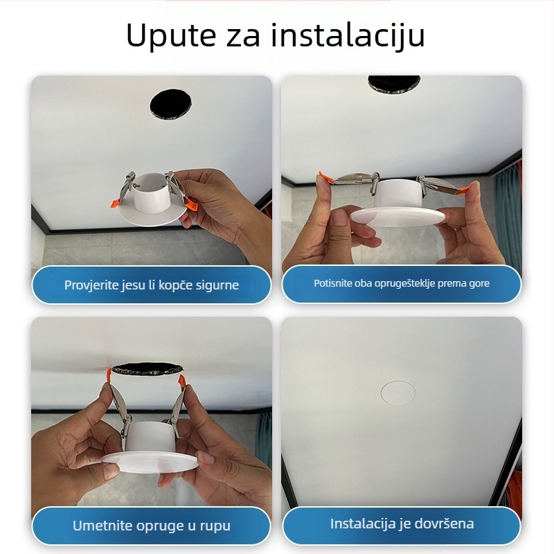 Kružni dekorativni poklopac za otvor na stropu - ABS, promjer 94/134/185/230 mm, debljina zida 3 mm, brend Zhang Plastic