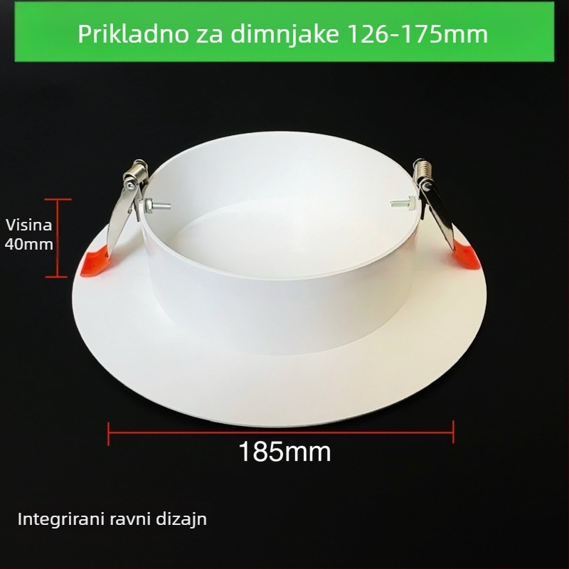 Kružni dekorativni poklopac za otvor na stropu - ABS, promjer 94/134/185/230 mm, debljina zida 3 mm, brend Zhang Plastic