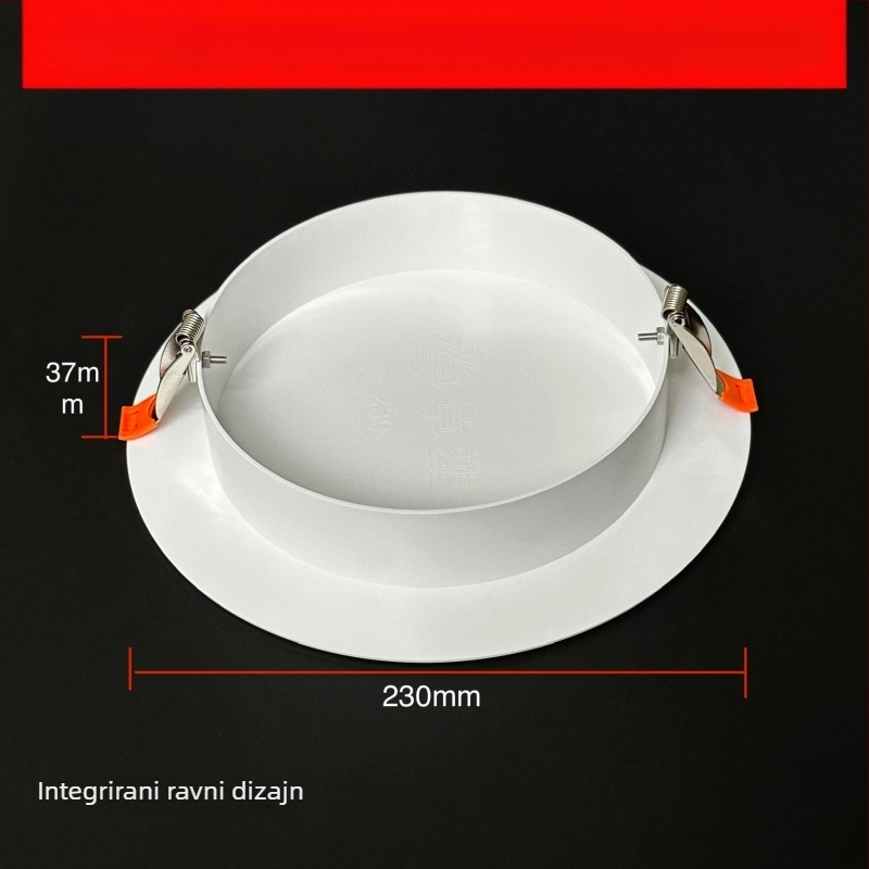 Kružni dekorativni poklopac za otvor na stropu - ABS, promjer 94/134/185/230 mm, debljina zida 3 mm, brend Zhang Plastic