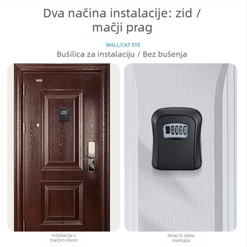 Youyi G-tip kovanska kutija s kodnim zaključavanjem za kućnu upotrebu — moderni minimalistički stil, materijal: legirana čelika, tip: kutija za ključ s kodom, model: G-type