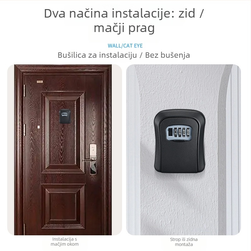 Youyi G-tip kovanska kutija s kodnim zaključavanjem za kućnu upotrebu — moderni minimalistički stil, materijal: legirana čelika, tip: kutija za ključ s kodom, model: G-type