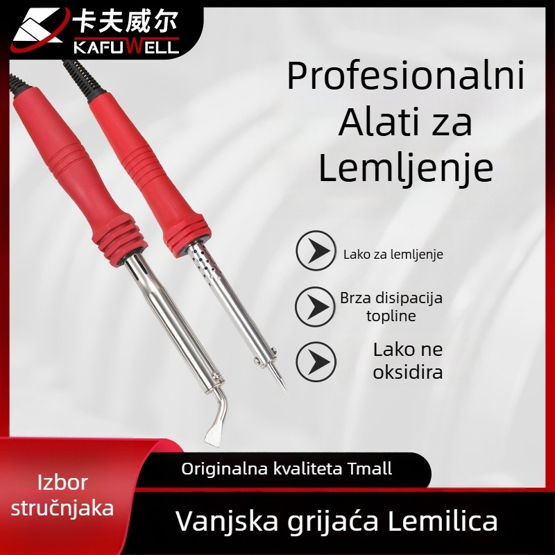 Kraftwell industrijska visokoučinkovita električna lemilica s plosnim vrhom - 80W/100W/150W/200W
