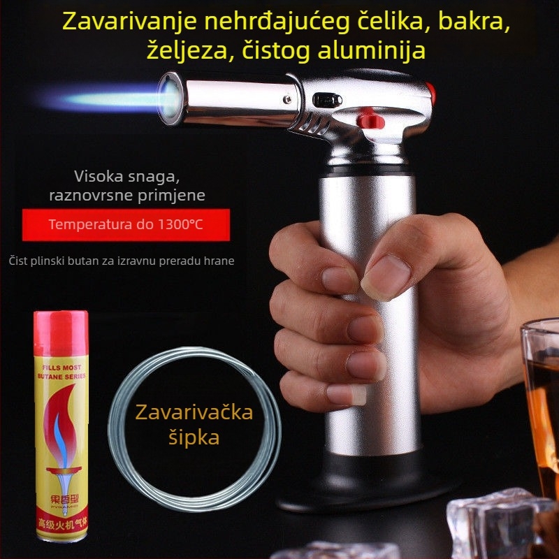Prijenosni pištolj za zavarivanje za nehrđajući čelik, bakar, željezo i aluminij; maksimalna temperatura 1800°C; kompaktni uređaj za zavarivanje hladnim zrakom