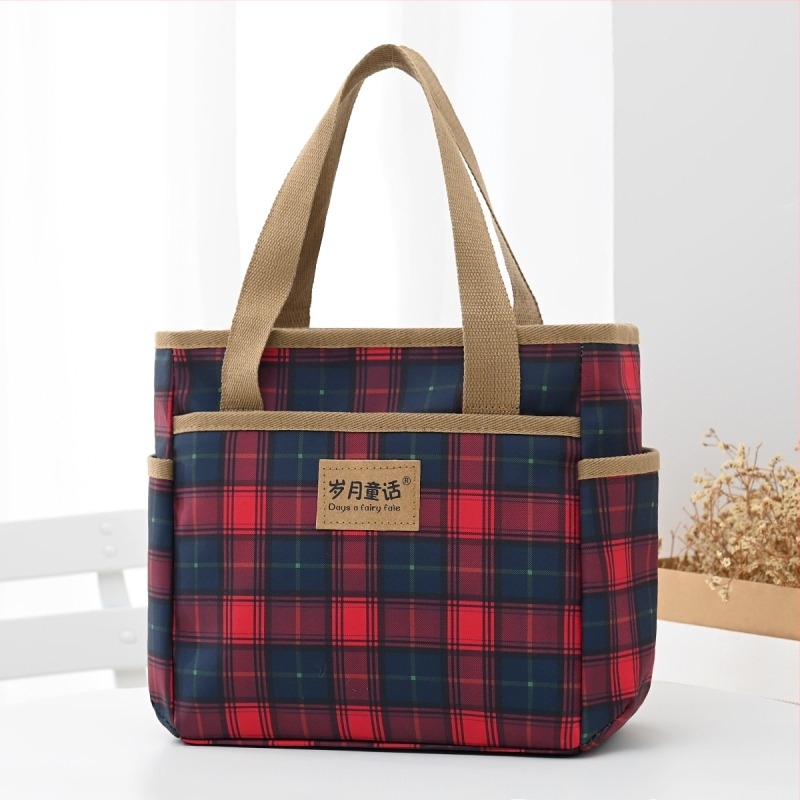 Unisex casual torba za svakodnevnu upotrebu, svilenkasti cvjetni materijal, podstava Oxford, vodoravna kvadratna forma, skriveni džep sa zatvaračem