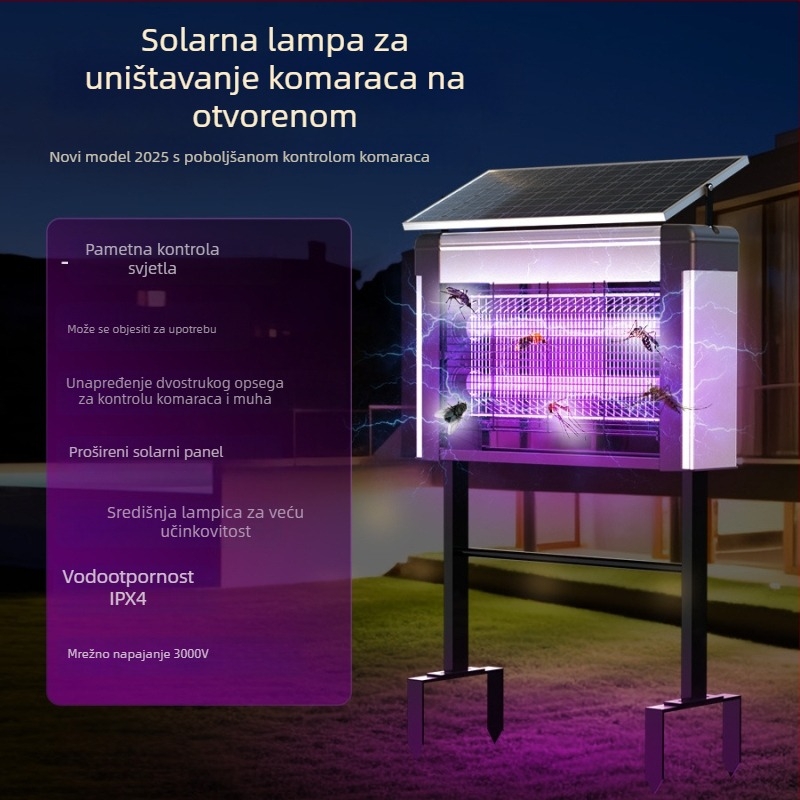 Solarna vanjska lampa za ubijanje komaraca - LED, 220V, 20W, CE certificirano, prilagodba dostupna (LED; 220V; 20W; CE)