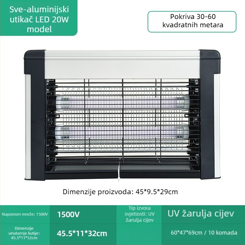 Solarna vanjska lampa za ubijanje komaraca - LED, 220V, 20W, CE certificirano, prilagodba dostupna (LED; 220V; 20W; CE)