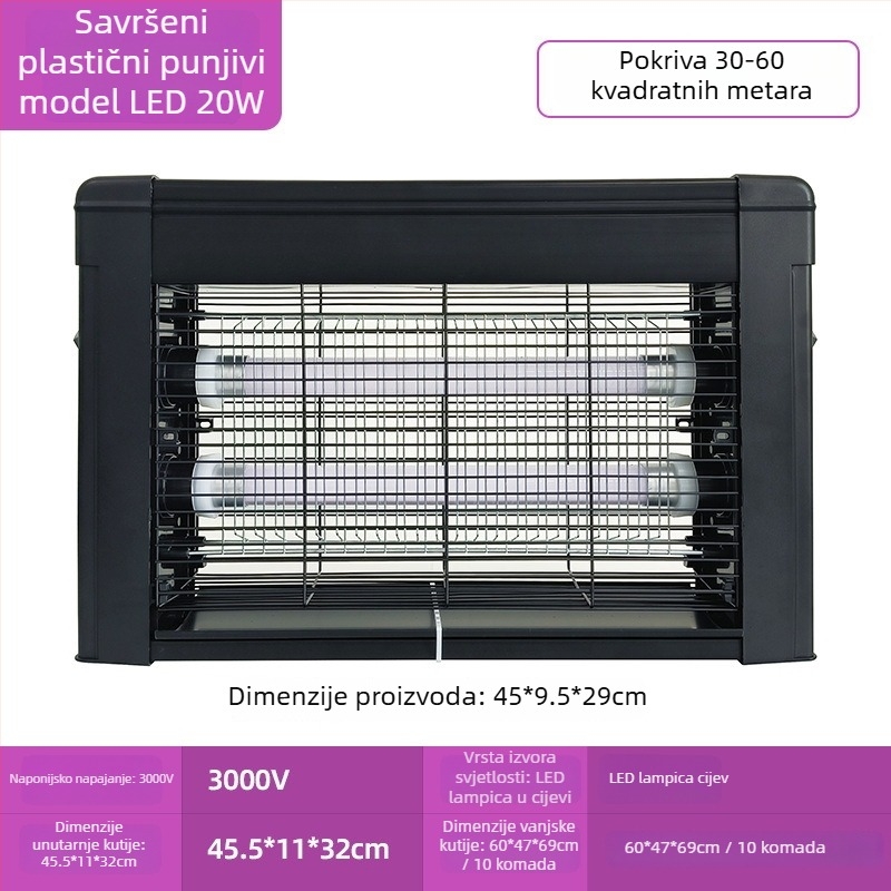 Solarna vanjska lampa za ubijanje komaraca - LED, 220V, 20W, CE certificirano, prilagodba dostupna (LED; 220V; 20W; CE)