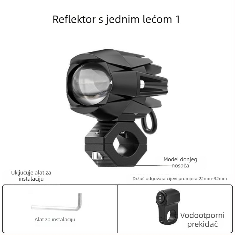 LED svjetlo za vozilo s dalekim i bližim snopom – vanjski modul za dostavljače