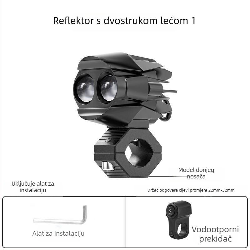 LED svjetlo za vozilo s dalekim i bližim snopom – vanjski modul za dostavljače