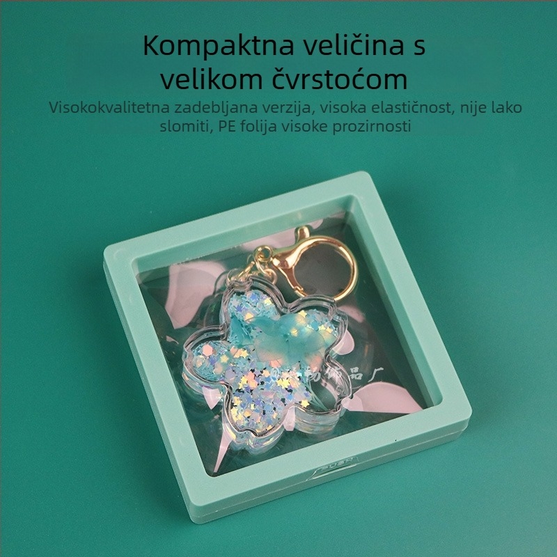 Prijenosna višenamjenska kutija za nakit: prsteni, naušnice, lančići i narukvice; otporna na prašinu i vlagu; moderan minimalistički dizajn