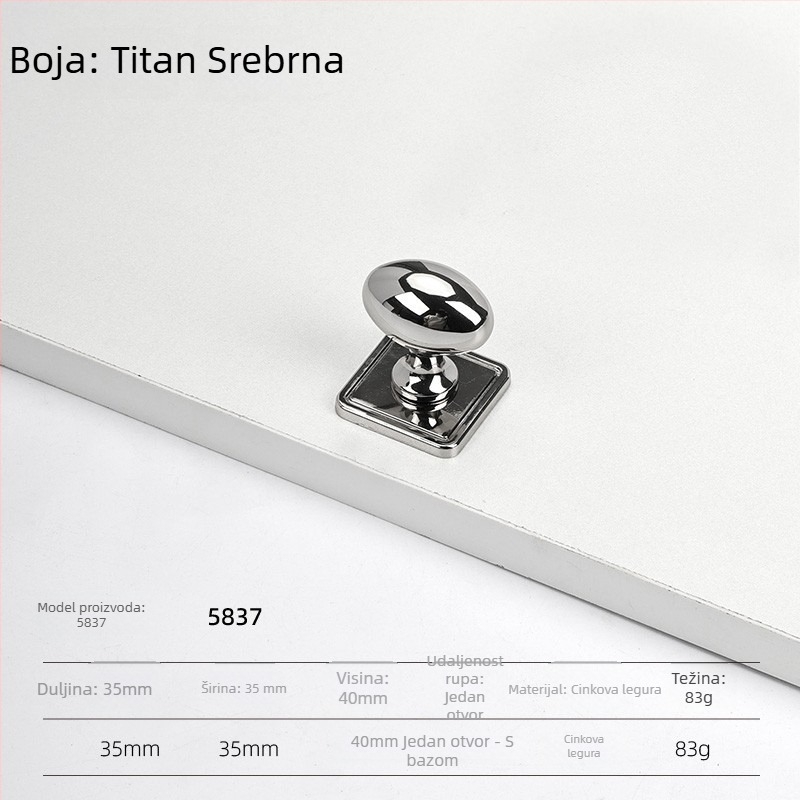 Drška za vrata ormara – cink legura, elektroplatirano, moderan minimalistički stil, modeli 5227/5837/5376/6104
