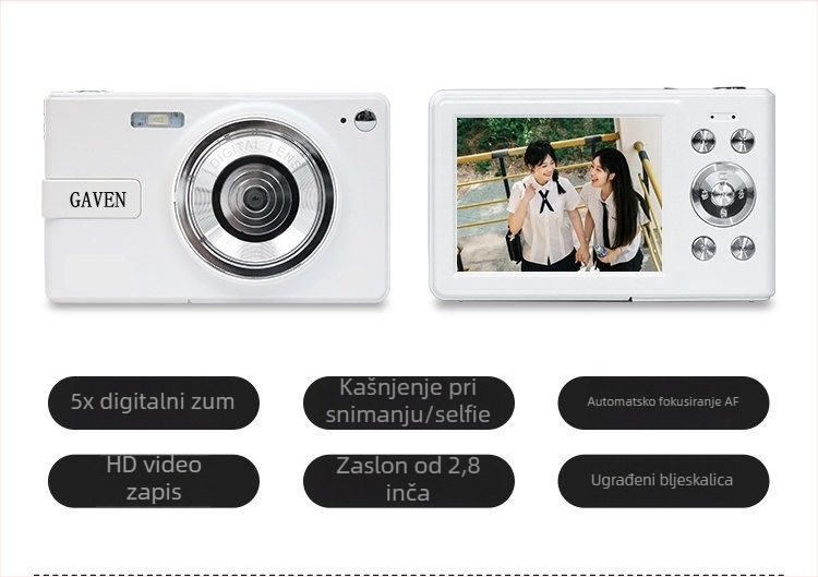 Q1 Dječja otporna digitalna kamera – 12–14 MP, 3x digitalni zoom, periskopski objektiv