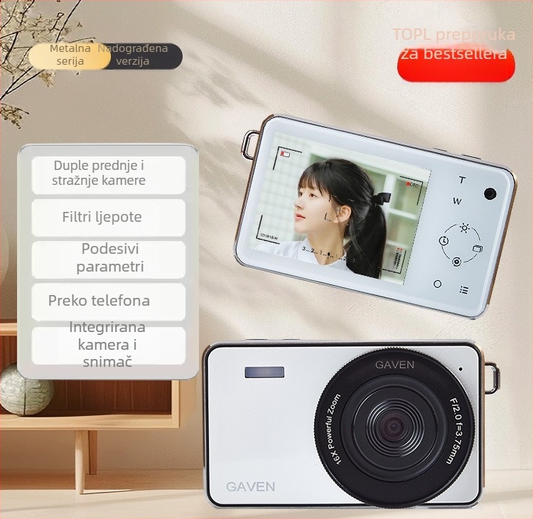 Q1 Dječja otporna digitalna kamera – 12–14 MP, 3x digitalni zoom, periskopski objektiv