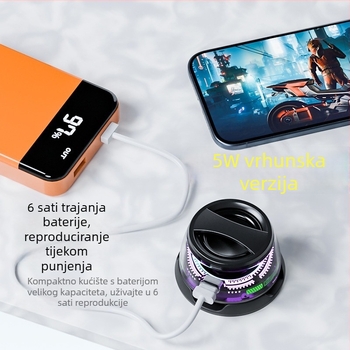 G300 Visokokvalitetni bežični Bluetooth mini zvučnik s magnetskim držačem — prenosni vanjski zvučnik