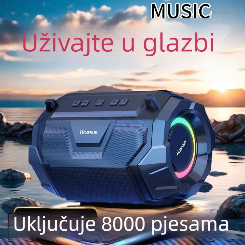 Bluetooth zvučnik 4.0, 5W, IPX7 vodootporan, 100Hz-20kHz, SNR ≥70dB