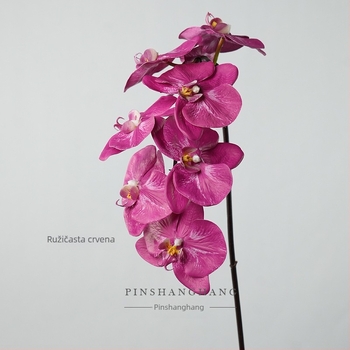 Lažna Phalaenopsis orhideja, PVC, mek dodir, jednostruki stabljika, Fashionable