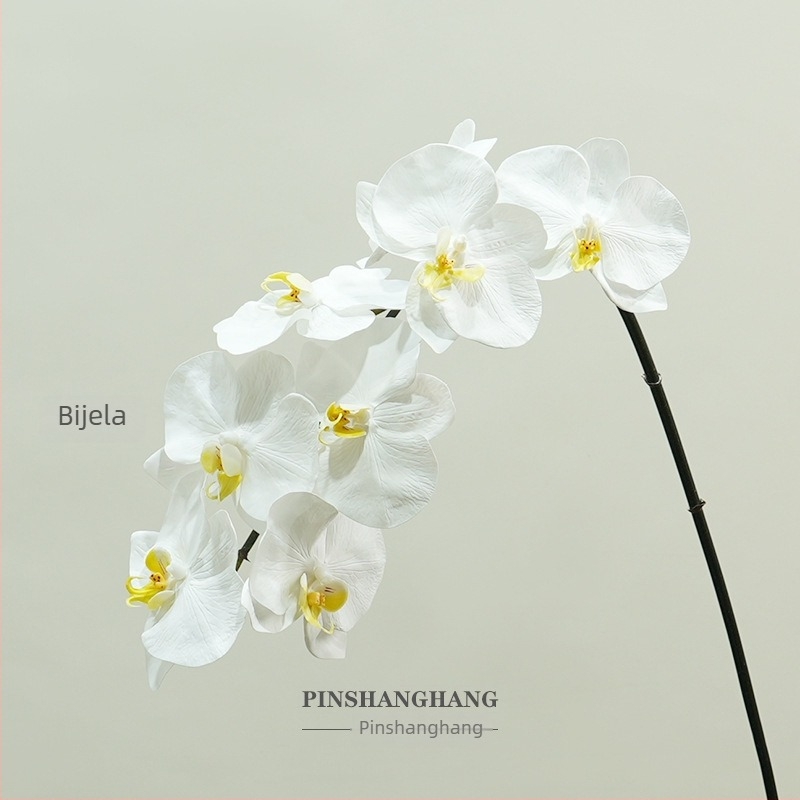 Lažna Phalaenopsis orhideja, PVC, mek dodir, jednostruki stabljika, Fashionable