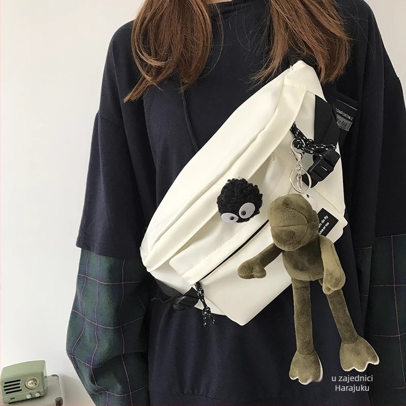 Crossbody torba, urbani stil, Oxford tkanina, uzorak slova/brojeva/teksta, proljeće 2025