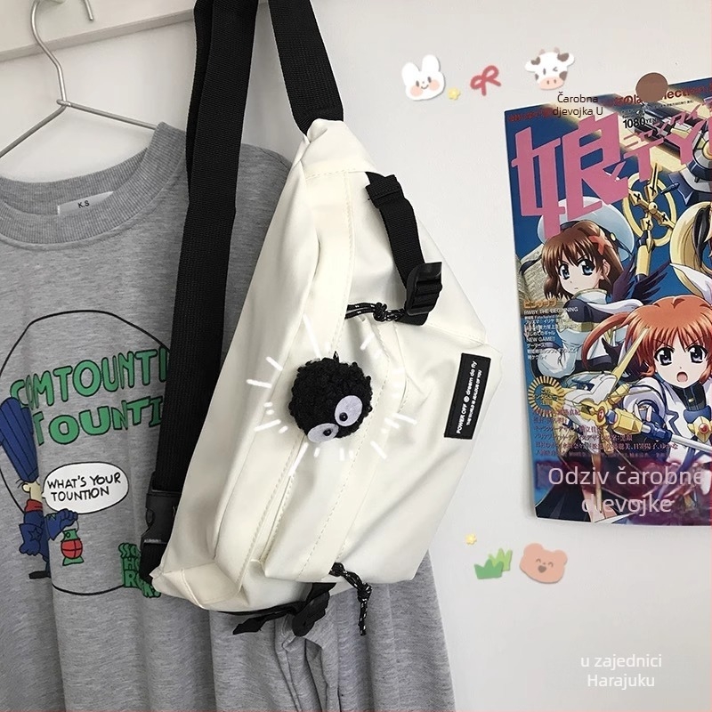 Crossbody torba, urbani stil, Oxford tkanina, uzorak slova/brojeva/teksta, proljeće 2025