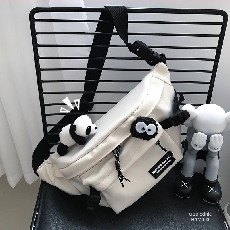 Crossbody torba, urbani stil, Oxford tkanina, uzorak slova/brojeva/teksta, proljeće 2025