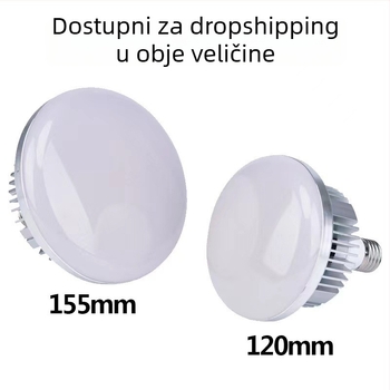 LED svjetlo u obliku gljive s daljinskim upravljanjem, regulacija boje u tri stupnja, za živu fotografiju i kratke videozapise, 60-100W, 220V, uspravno snimanje
