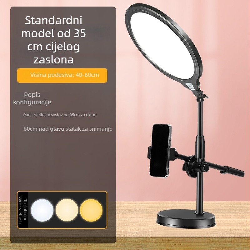 LED stolno svjetlo za dopunu za uživo fotografiju — 20W, 24V, tri boje temperature, stolna upotreba