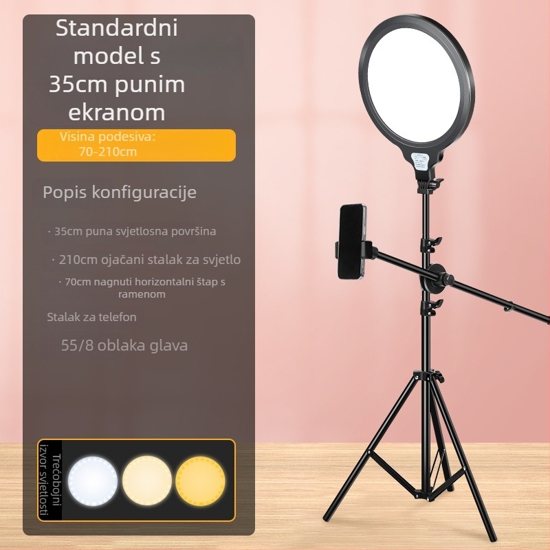 LED stolno svjetlo za dopunu za uživo fotografiju — 20W, 24V, tri boje temperature, stolna upotreba