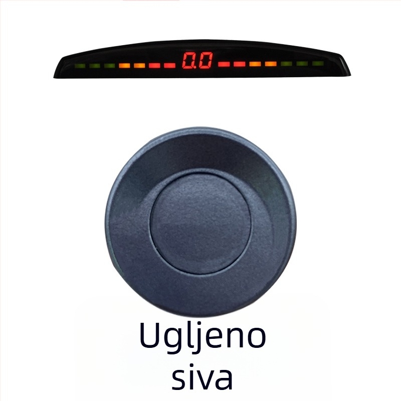 Dugački radar za vožnju unatrag s glasovnim upozorenjem, osam senzora i pomoć pri parkiranju