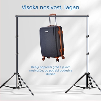 Teleskopijski stalak za pozadinu fotografiranja, za platnene i papirnate pozadine