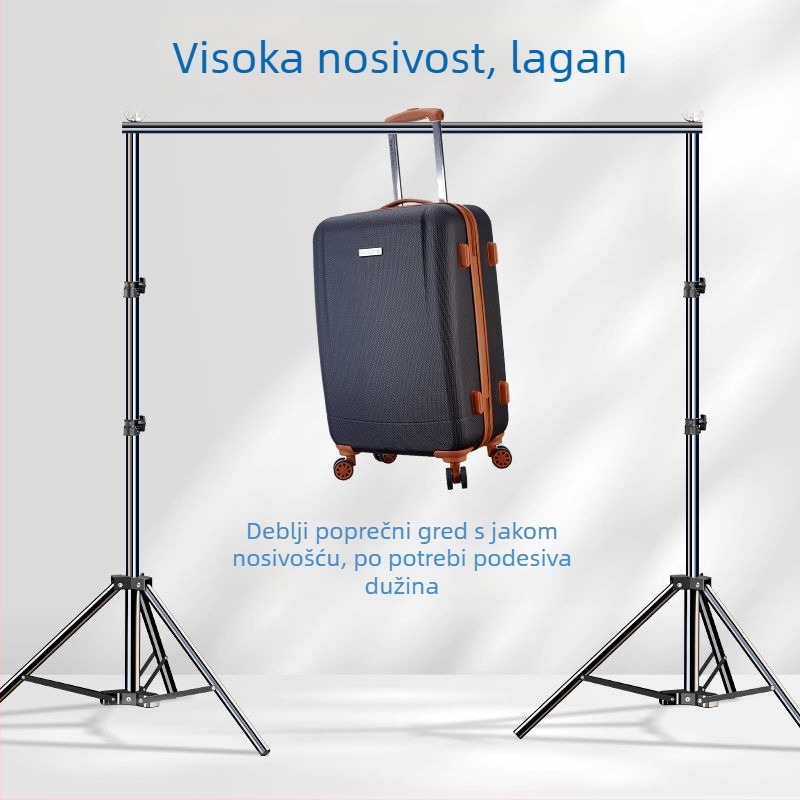 Teleskopijski stalak za pozadinu fotografiranja, za platnene i papirnate pozadine