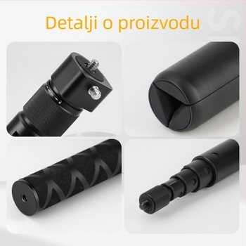 Rotirajuća ručka s teleskopskim produžnim stupom za dodatke Insta360 X5/X3