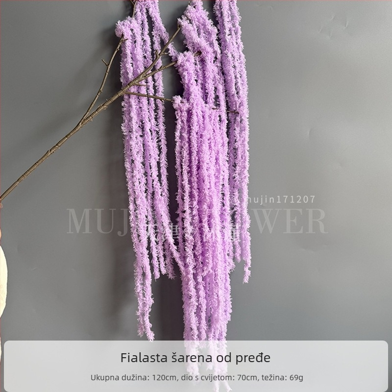 Viseće vunene cvjetne dekoracije za vjenčanje — Mu Jin, Dizajn: Styling, Materijal: Vuna, Namjena: Vjenčanje, Vrsta: Viseće cvijeće
