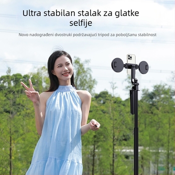 Aluminijski selfie štap tripod s daljinskim upravljačem i Bluetoothom, model H29, vertikalno snimanje