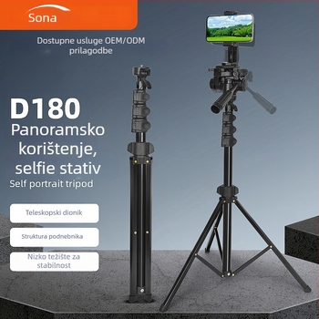 Sinoni podna stalka za telefon s odvojivim gimballom, Bluetooth fotografiranje, produživi sklopivi stativ — aluminijska slitina + ABS