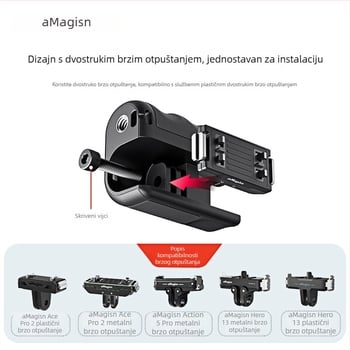 Držač za tipku okidača Insta360 AcePro2, izrađen od kaljenog stakla, kompatibilan s AcePro2; u pakiranju: kaljeni film, zaštitna naljepnica protiv prašine, prozirna kutija
