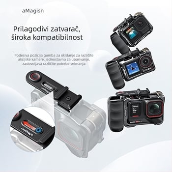 Držač za tipku okidača Insta360 AcePro2, izrađen od kaljenog stakla, kompatibilan s AcePro2; u pakiranju: kaljeni film, zaštitna naljepnica protiv prašine, prozirna kutija