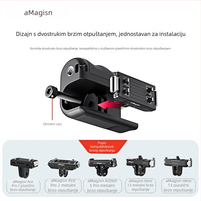 Držač za tipku okidača Insta360 AcePro2, izrađen od kaljenog stakla, kompatibilan s AcePro2; u pakiranju: kaljeni film, zaštitna naljepnica protiv prašine, prozirna kutija