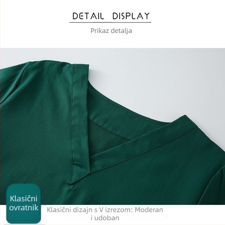 Set scrubs od 100% pamuka, unisex, dugi rukavi, za operacijske dvorane, veterinarske klinike i stomatološke ordinacije.