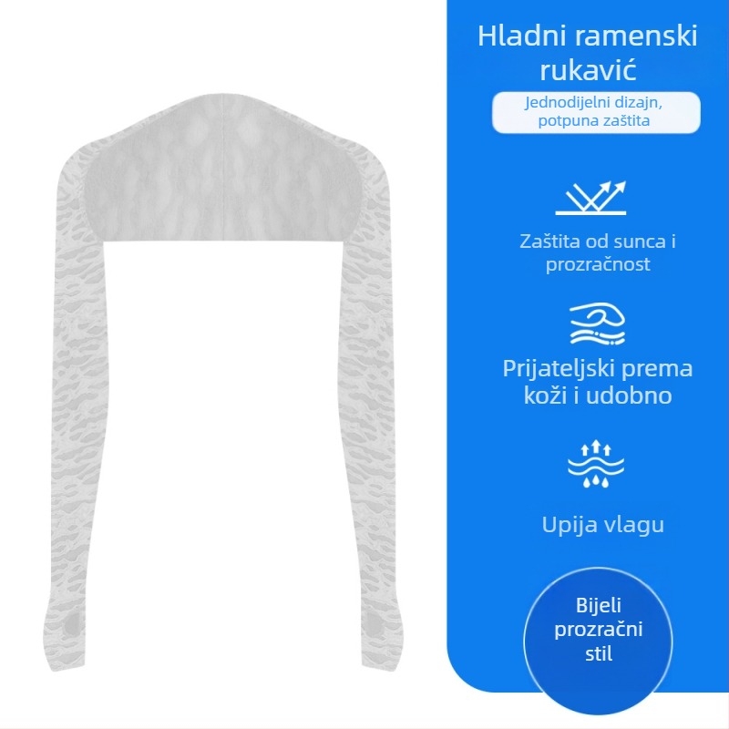 Zaštitne rukave za sunce za aktivnosti na otvorenom, poliester, prozračan, unisex, pogodne za biciklizam