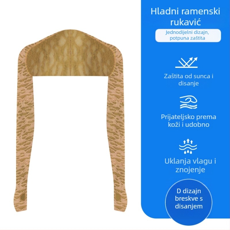 Zaštitne rukave za sunce za aktivnosti na otvorenom, poliester, prozračan, unisex, pogodne za biciklizam