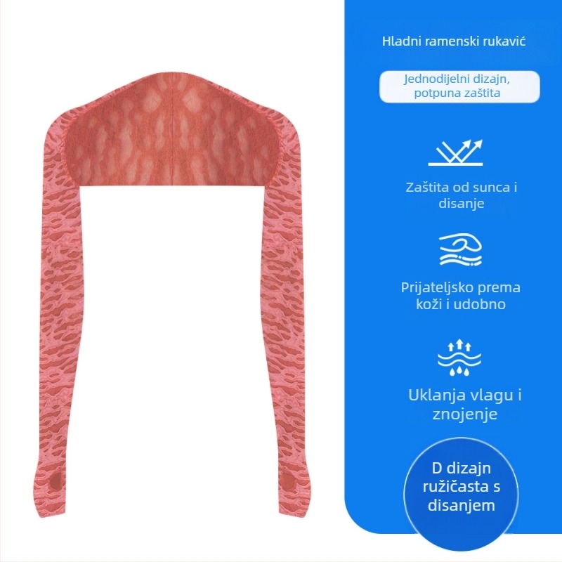 Zaštitne rukave za sunce za aktivnosti na otvorenom, poliester, prozračan, unisex, pogodne za biciklizam