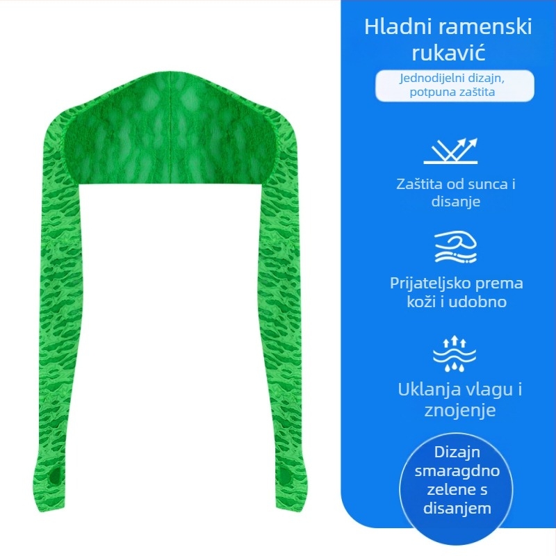 Zaštitne rukave za sunce za aktivnosti na otvorenom, poliester, prozračan, unisex, pogodne za biciklizam