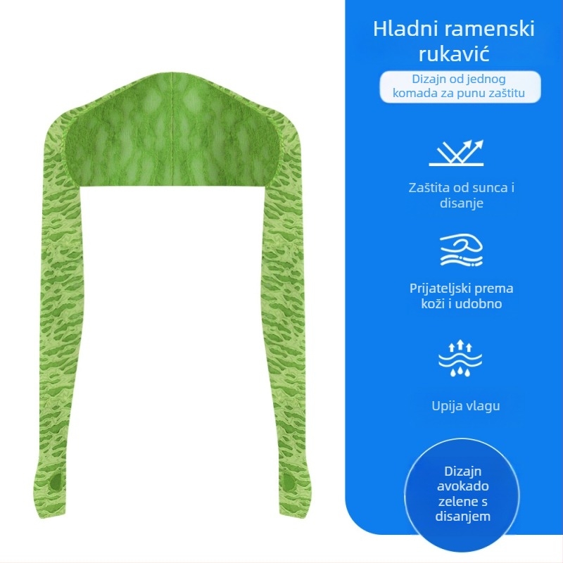 Zaštitne rukave za sunce za aktivnosti na otvorenom, poliester, prozračan, unisex, pogodne za biciklizam