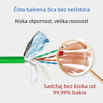 Industrijski CAT5/6 Ethernet kabel, visoka fleksibilnost, 8 vodiča, dvostruko zaštiten, za drag-chain i servo primjene