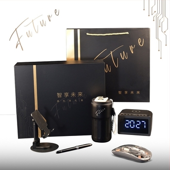 Poslovni darovni set s modernim umjetničkim dizajnom, od nehrđajućeg čelika 316, pogodan za korporativne darove i konferencije