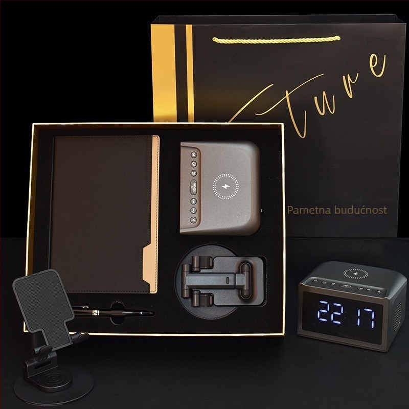 Poslovni darovni set s modernim umjetničkim dizajnom, od nehrđajućeg čelika 316, pogodan za korporativne darove i konferencije