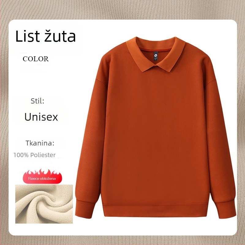 Radni sweatshirt za salon noktiju s logom, dugi rukav, bez kapulje, bočni džepovi, materijal: korejski pamuk/poliester